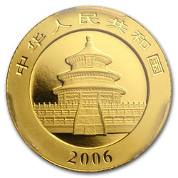 China Panda 1/10 oz Gold 2006