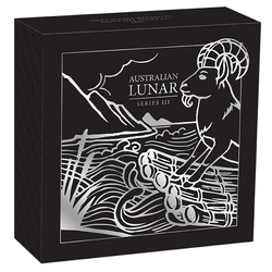 Srebrna Moneta Perth Mint: Lunar III - Rok Kozy 1 uncja Srebra 2027 Proof
