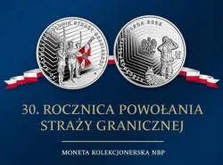 30e anniversaire de la création de la garde-frontière 10 zł Argent 2022 Proof