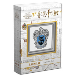 Niue: Harry Potter - Ravenclaw Crest coloured 1 oz Silver 2021 Proof