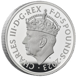 L'incoronazione di Sua Maestà Re Carlo III 2 once d'argento 2023 Proof