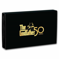 Sztabka The Godfather kolorowany 50. rocznica filmu 4 uncje srebra 2022