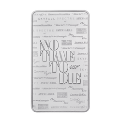 Lingot d'argent 10 onces 007 James Bond