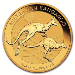 Australijski Kangur 1/10 uncji Złota 2018