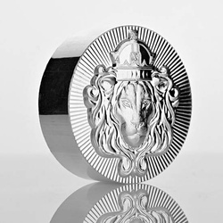 Scottsdale Mint Lion Stacker 5 onces d'argent rond