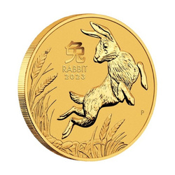 Perth Mint: Lunar III - Anno del Coniglio 10 once d'oro 2023