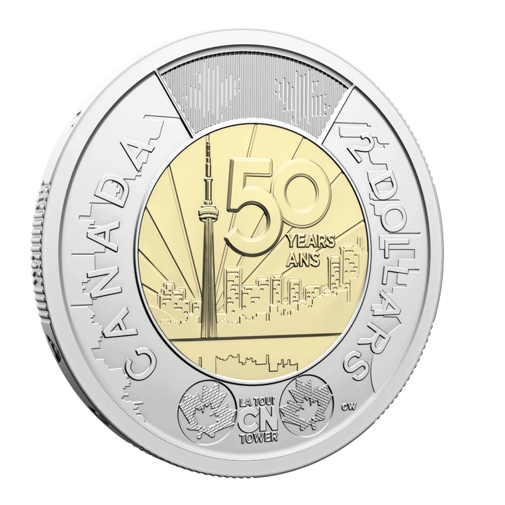 50 Aniversario de la Torre CN $2 cuproníquel 2026