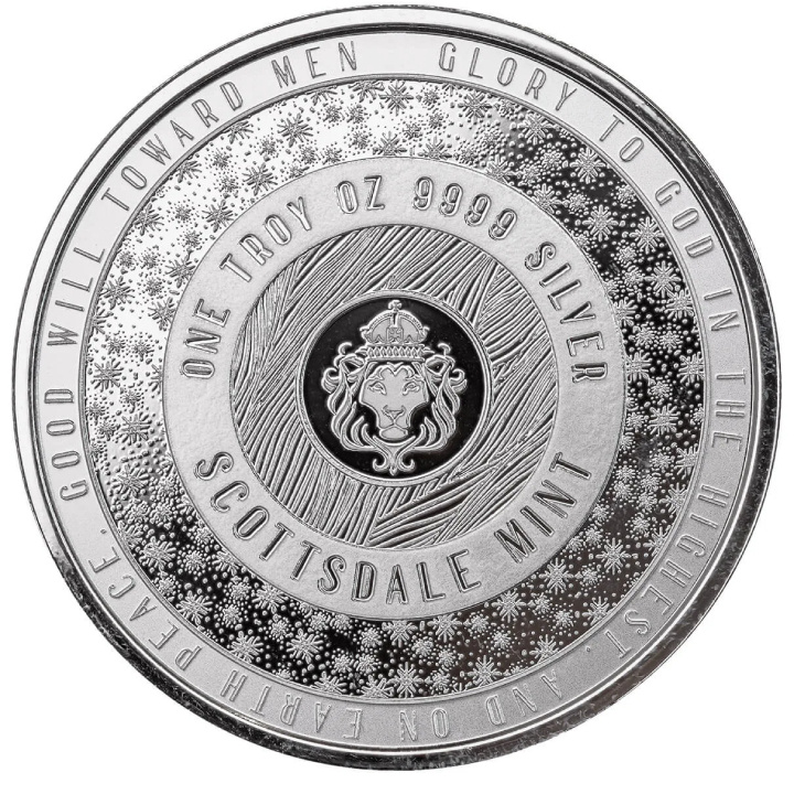 Adoration of the Magi "Fra Angelico" coloured 1 oz Silver Round Prooflike