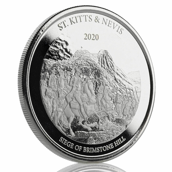San Cristóbal y Nieves: Siege of Brimstone Hill 1 oz Plata 2020