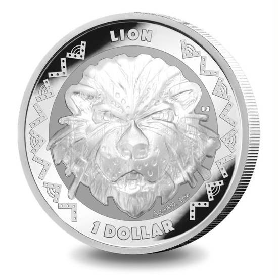 Sierra Leone: Big Five - Lion 1 oz Silver 2022