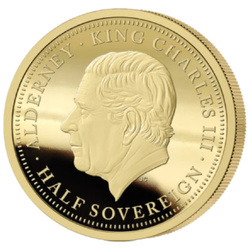 Monedă de aur George and the Dragon Half Sovereign 2025 Proof