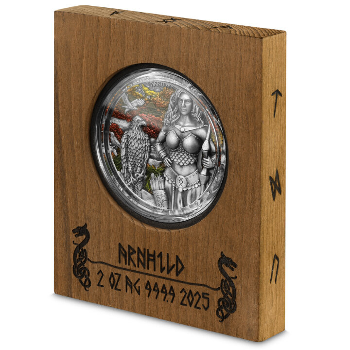 Valkyries: Arnhild coloured 2 oz Silber 2025 Ultra High Relief