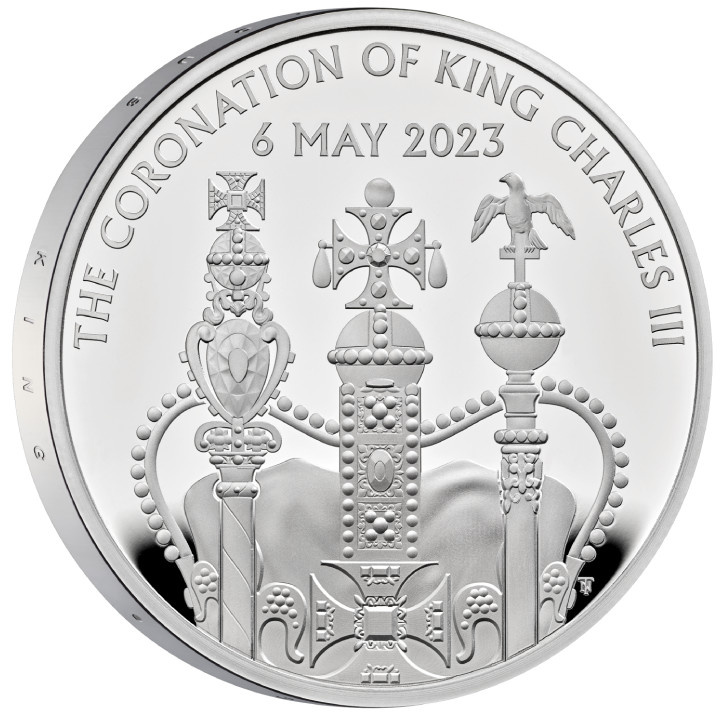 The Coronation of His Majesty King Charles III £5 Srebro 2023 Proof