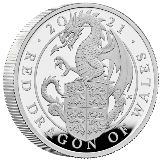 Bestias de la Reina: Serie de 10 monedas 2 oz Plata 2021 Proof