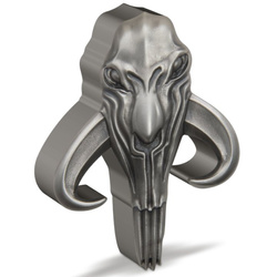 Niue: Star Wars The Mandalorian - Mythosaur 5 once d'argento 2023 Moneta sagomata antica