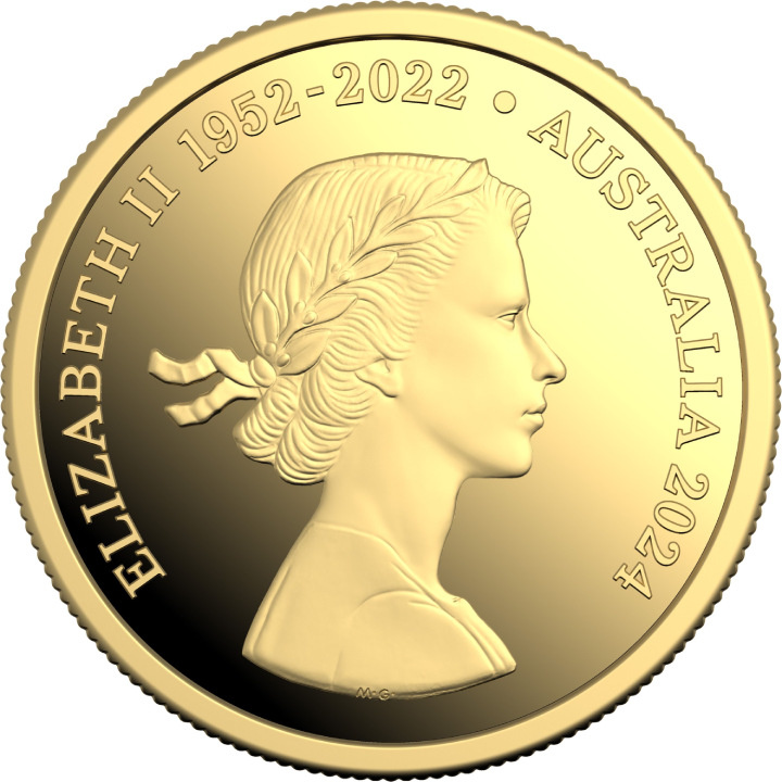 RAM: Set di 6 monete Cambio di monarca Oro 2024 Proof