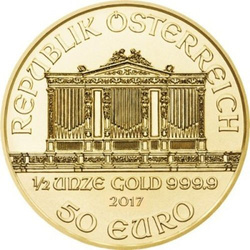 Filarmonica di Vienna 1/2 oncia d'oro 2017