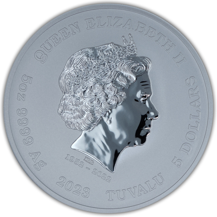 Tuvalu: Gods of Olympus - Artemis 5 oz Silver 2023