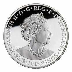 Svatá Helena: Bohyně – Héra a páv 10 uncí stříbra 2022 Proof