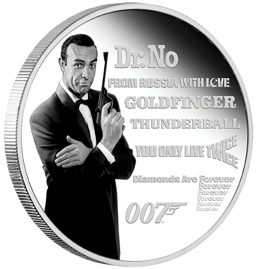 Tuvalu: James Bond Legacy - Sean Connery 1 oncia d'argento 2021