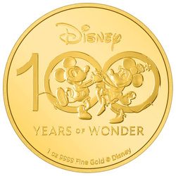 Niue: Disney 100 év csodája – Mickey egér és Minnie egér 1 uncia arany 2023 Proof