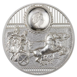 Cook Islands: Sparta 3 oz Silver 2023 Gilded Proof Ultra High Relief