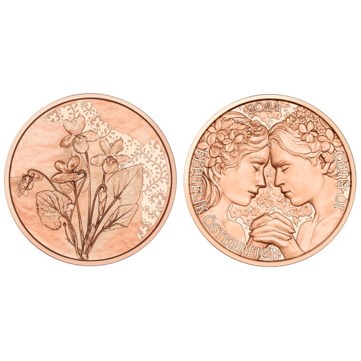 Il violetto 10 euro rame 2024