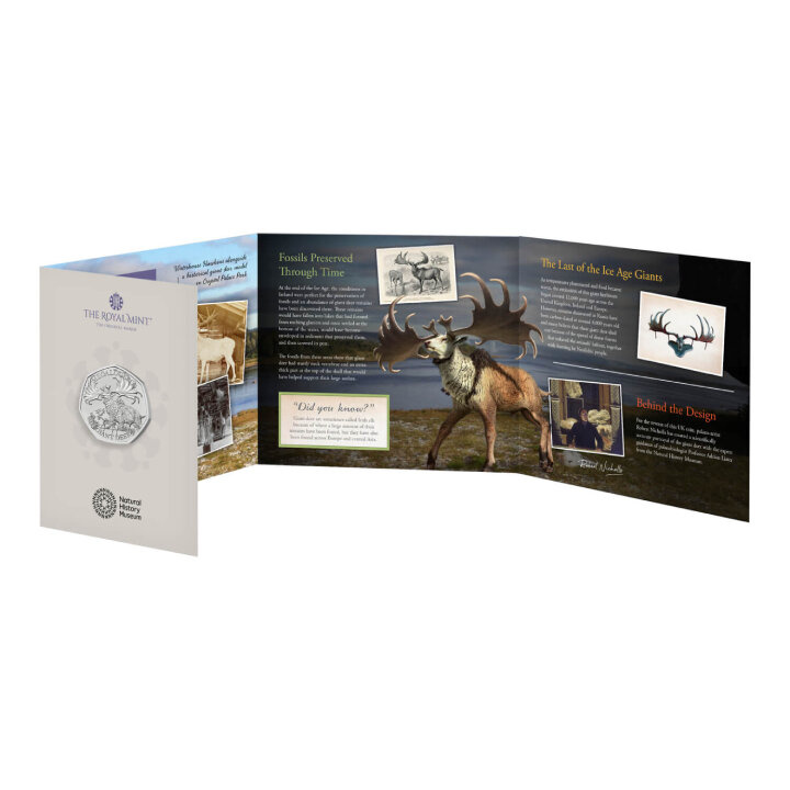 Ice Age Giants - Giant Deer 50p Cupro-Nickel 2024