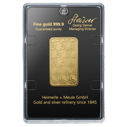 Heimerle Meule 1oz Gold Bar