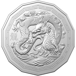 RAM: Lunar - Year of the Dragon Copper-Nickel 2024 Tetradecagon Coin