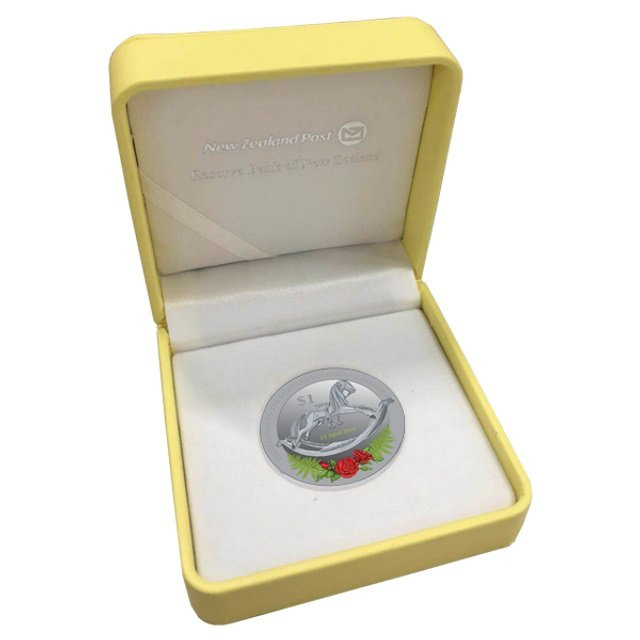 Bebé Real de color 1 oz Plata 2018 Proof