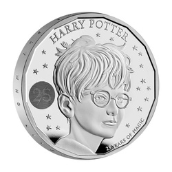 Harry Potter 25° anniversario 1 oncia d'argento 2022 Proof