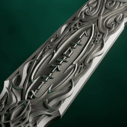 Medalie de argint Laevateinn (Loki's Sword) 1 oz Silver 2026 Ultra High Relief Antiqued Shaped