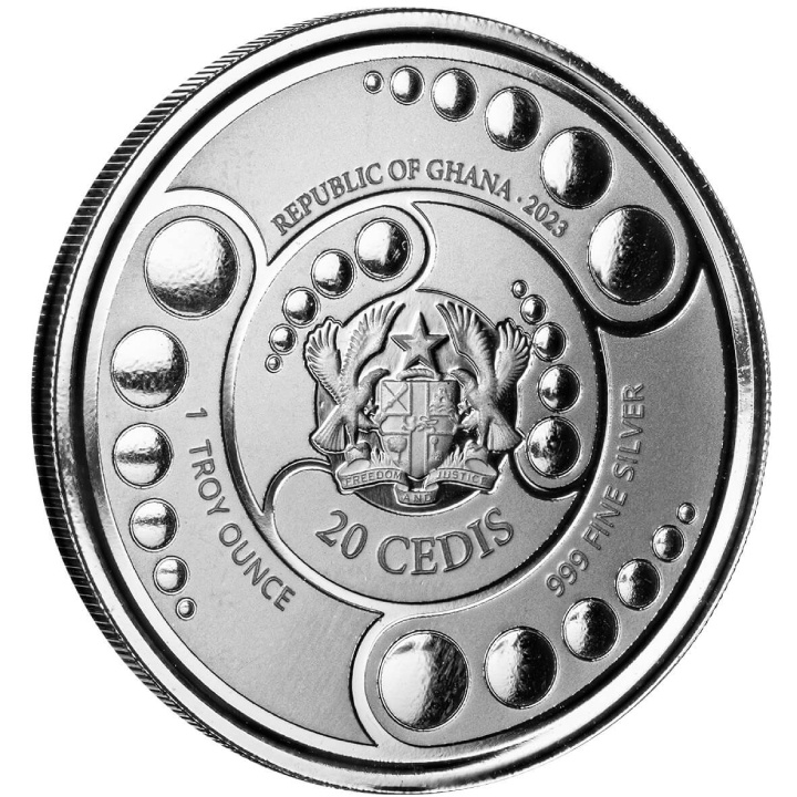 Ghana: Alien 1 oz Silber 2023 Prooflike Coin