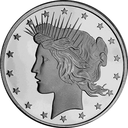 Dolar Wolności 1 uncja Srebra Round