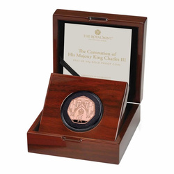 The Coronation of His Majesty King Charles III 50p Gold 2023 Proof 