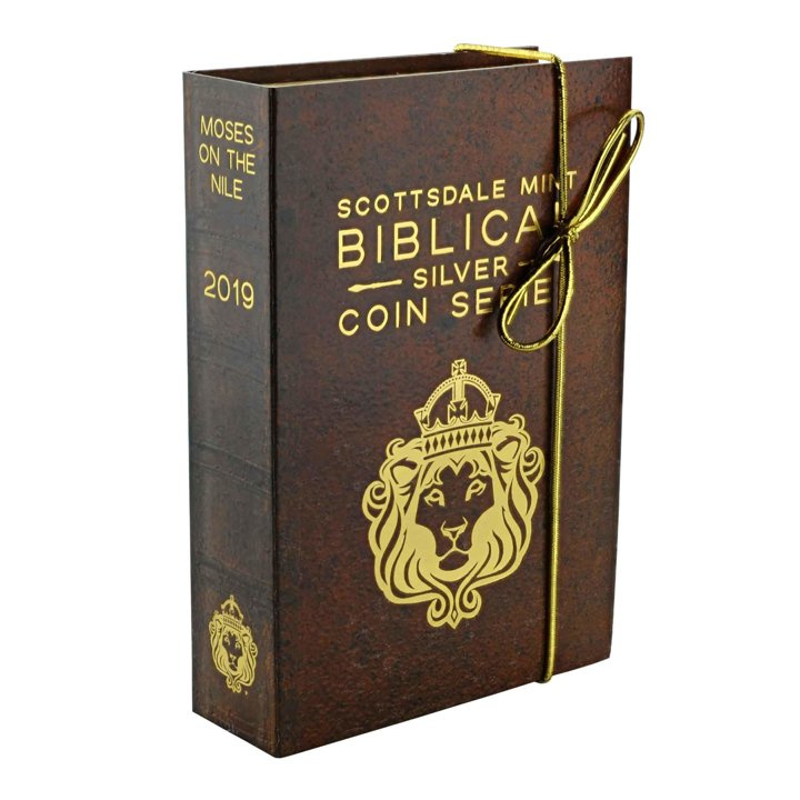 Niue: Bibliai - Mózes a Níluson 2 uncia ezüst 2019 Proof antikolt érme