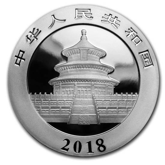 China Panda 30 gram Silber 2018