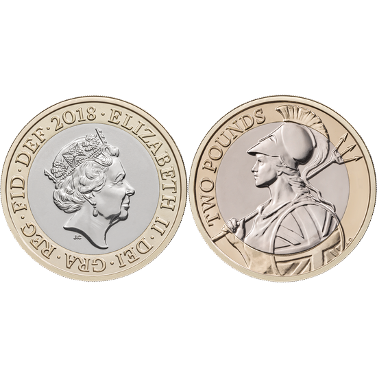 Sada 14 stříbrných mincí Velká Británie 2018 Proof