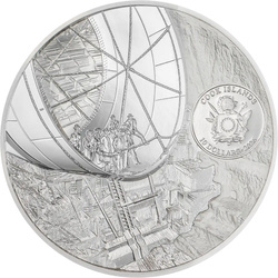 Stříbrná mince Hoover Dam kolorovaná 2 unce Stříbra 2026 Proof Ultra Deep Relief