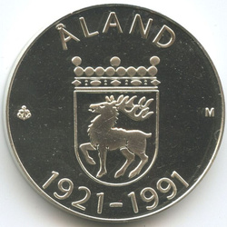 Finlandia, 100 marcos año aleatorio (finura Ag.925, 24 gramos)