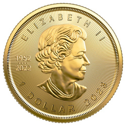Hoja de arce canadiense 1/20 oz Oro 2023