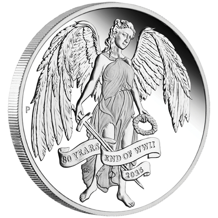 80th Anniversary End of WWII - Winged Victory 1 uncja Srebra 2025 Proof