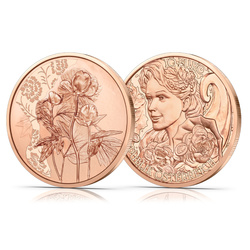 The Peony 10 Euro Copper 2024 Coin