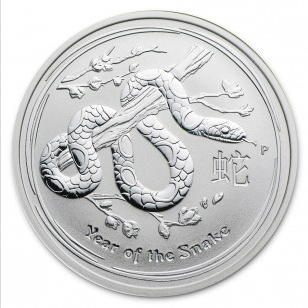 Lunar II: Year of the Snake 2 oz Silver 2013