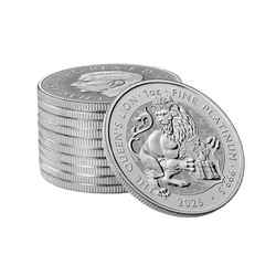 The Royal Tudor Beasts: Queen's Lion 1 unce Platiny 2026