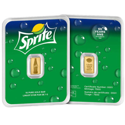 Lingote de oro Pamp: Sprite 65th Anniversary 1 gramo Oro 2026 Prooflike