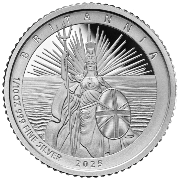 Zestaw 6 monet Britannia Srebro 2025 Proof