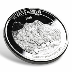San Cristóbal y Nieves: Siege of Brimstone Hill 1 oz Plata 2020
