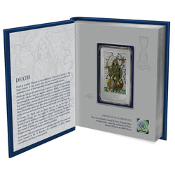 Niue : Cartes de tarot - La Mort colorée 1 once d'argent 2023 Proof